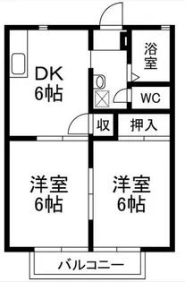 サンビレッジB【2階】の間取り