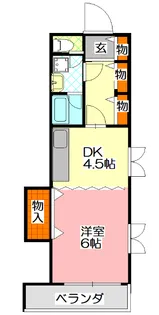 守口ガーデンハウス【3階】の間取り