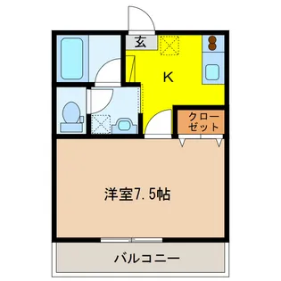 アデレード・K【2階】の間取り
