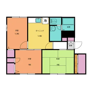 エクセル大井D【1階】の間取り
