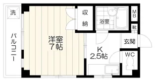 ビアン中川【1階】の間取り