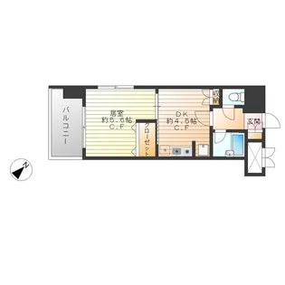 クレセント若宮【3階】の間取り