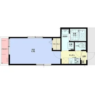 愛知県名古屋市千種区東千種台【アパート】の間取り