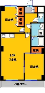 栃木県宇都宮市吉野1【マンション】の間取り