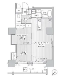 東京都荒川区西日暮里2【マンション】の間取り