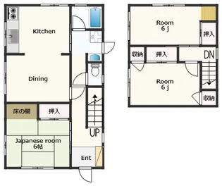 徳島県徳島市北沖洲2【一戸建】の間取り