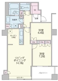 ザ・神宮前レジデンス【6階】の間取り