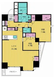 ルネ文京白山【14階】の間取り