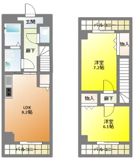 ティアラ植松【5階】の間取り