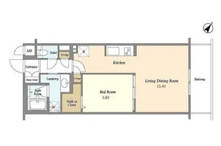 東京都新宿区北新宿1【マンション】の間取り