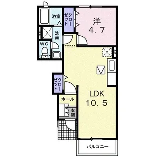 グランシャトーIno II【1階】の間取り