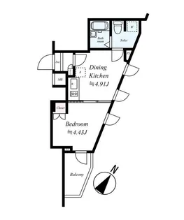 東京都大田区鵜の木1【マンション】の間取り