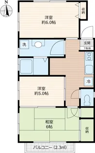 ドミールすず【2階】の間取り