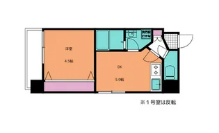 フォーエス新水前寺【4階】の間取り