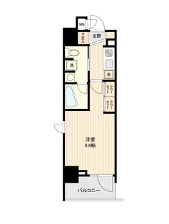 東京都大田区南雪谷2【マンション】の間取り