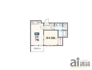 東京都小平市小川町1【アパート】の間取り