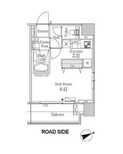 パークフラッツ芝浦【5階】の間取り