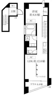 神奈川県横浜市神奈川区子安通3【マンション】の間取り