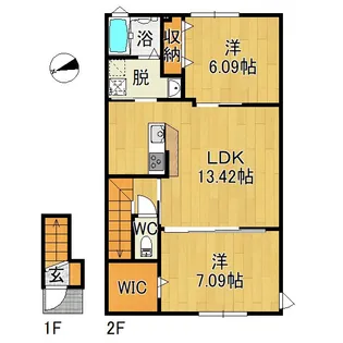 seed cotton A【2階】の間取り