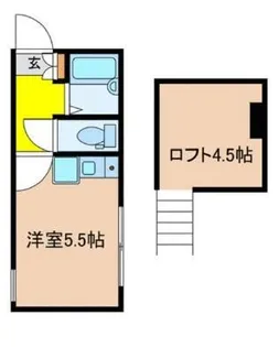 東京都北区滝野川1【アパート】の間取り