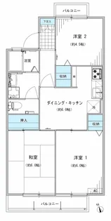 アスタルテ調布【2階】の間取り