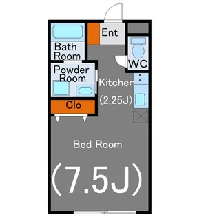 ジュネス目黒【1階】の間取り