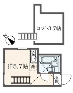 ユナイトさくらサイフェルト【2階】の間取り