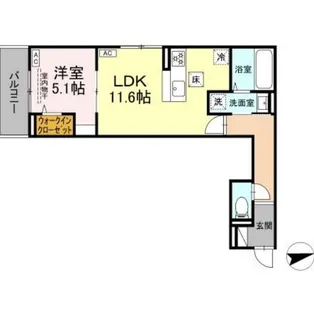 D Paina EgawaI【3階】の間取り