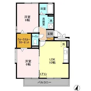 グランドゥールIIIA【2階】の間取り