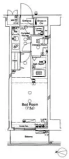 CYNTHIA FOUR-D SANGENJAYA【6階】の間取り