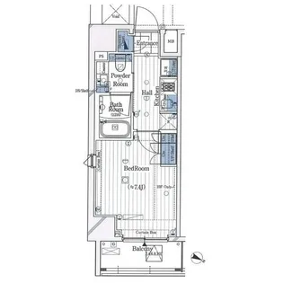東京都新宿区北新宿1【マンション】の間取り