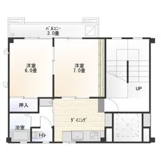 コーポスリムI【3階】の間取り