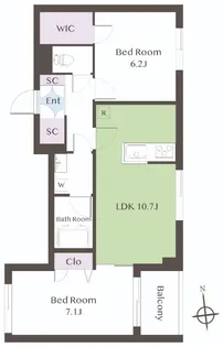 La pensee【2階】の間取り