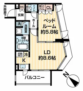 クオリア御茶ノ水【10階】の間取り