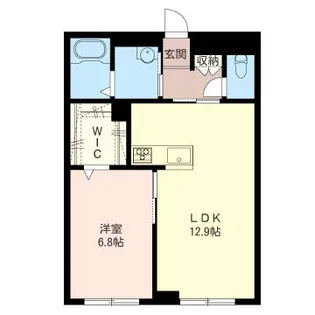 SHM グリーンセント【1階】の間取り