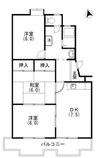 エクシード中沢【2階】の間取り