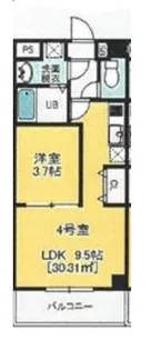 幕張 THE SUITE【4階】の間取り