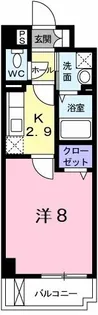 フラット F【1階】の間取り