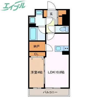 グリーンベルII【3階】の間取り