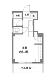 興野貸室【3階】の間取り