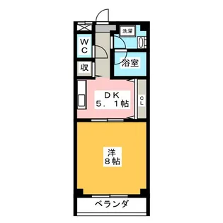 グラヴィティ本山【4階】の間取り