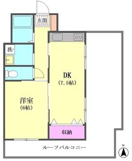 第一紅竹マンション【4階】の間取り