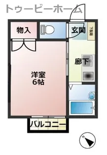 ヴィラパルステージI【2階】の間取り