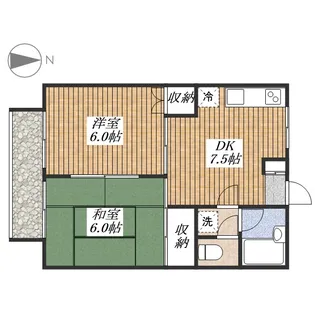 サマックスナガキド【2階】の間取り