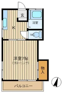 西里荘【2階】の間取り
