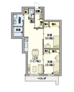 (シニア)ヘーベルVillage浦和本太【4階】の間取り