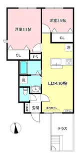 フォレ・リッシュ【1階】の間取り