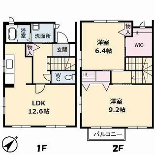 クリスタルラフォーレ【1階】の間取り