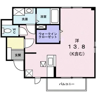 グランデK.B【1階】の間取り