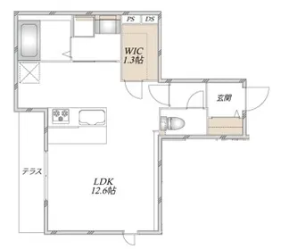 (仮称)足立区谷中メゾン【1階】の間取り